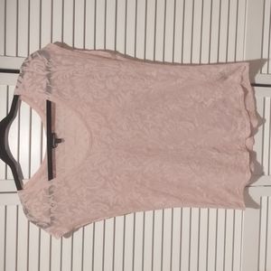Sheer light pink top